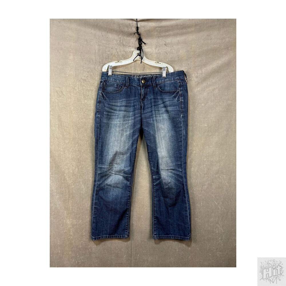 Express Bootcut Women's Jeans Size 9 Medium Wash Distressed
